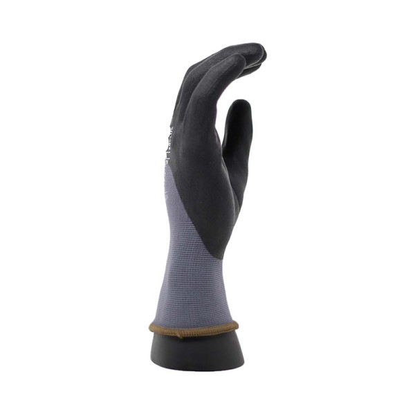 Guante de nylon gris sin costuras